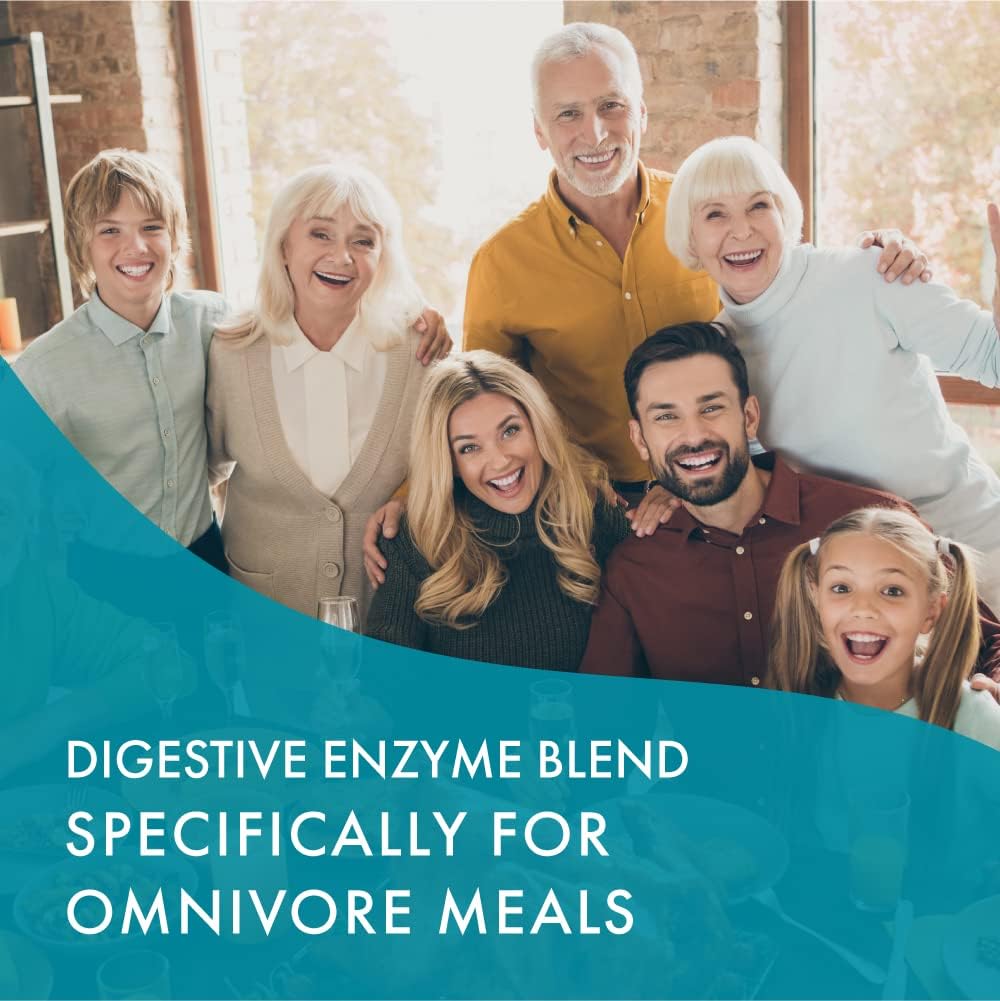 Real-Zymes™ OMNIVORE Digestive Enzymes Supplement with Probiotics - Natural Relief for Digestive Issues - 30 Capsules