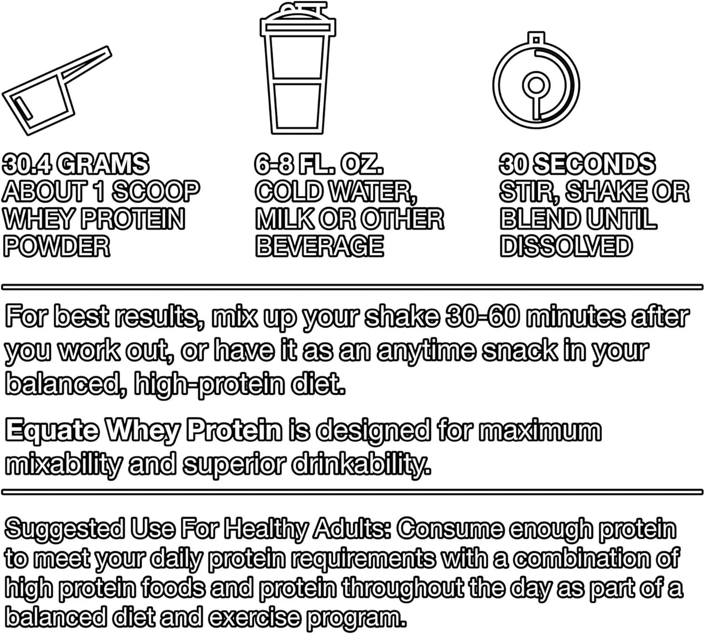 Rich Chocolate Whey Protein Powder - 24g Protein, 5.5g BCAAs, Whey Isolate Blend - Muscle Recovery Supplement, 1.5 lbs