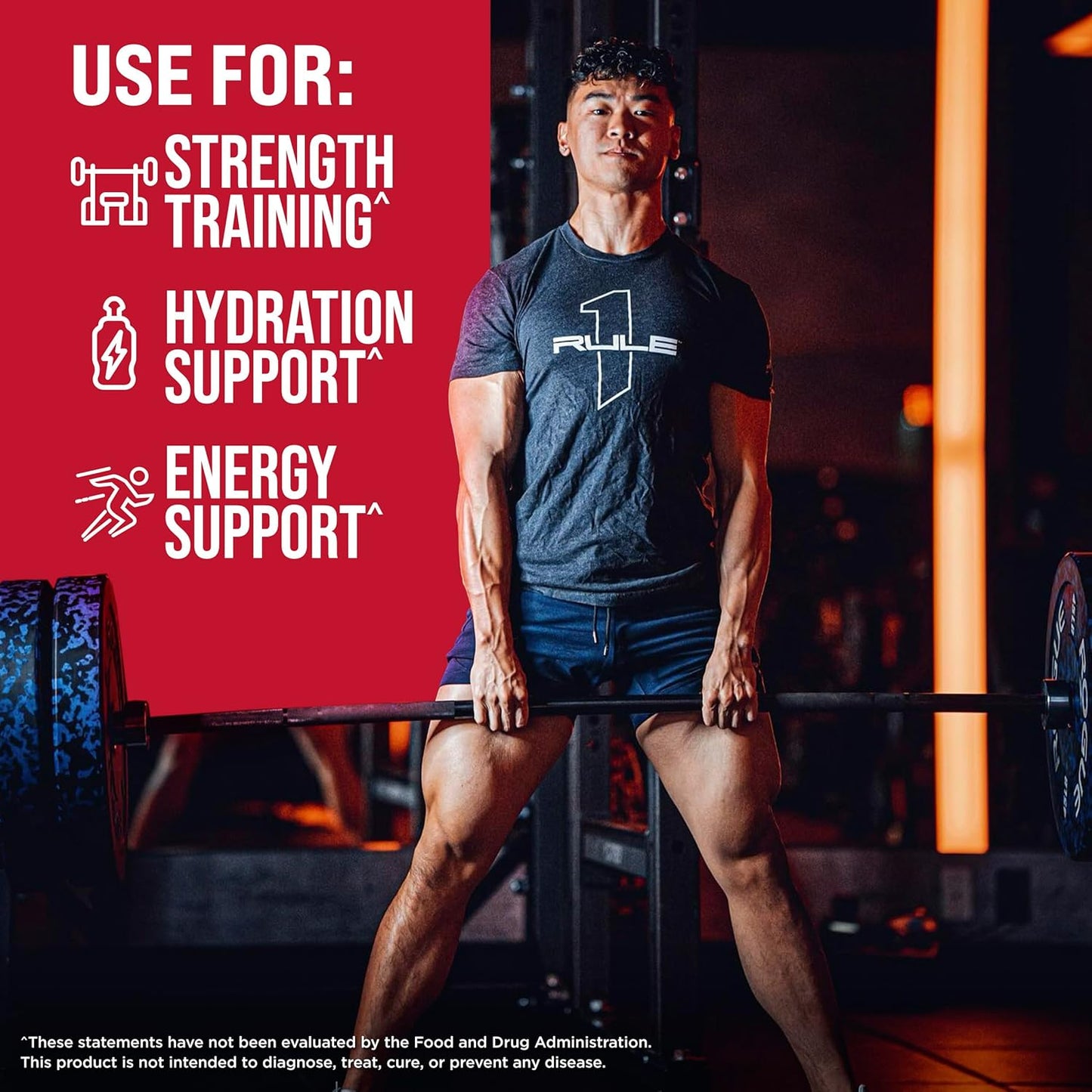 Rule 1 Charged Creatine: Multi-Function Workout Supplement for Intensity, Performance & Hydration Support - Blue Razz Lemonade