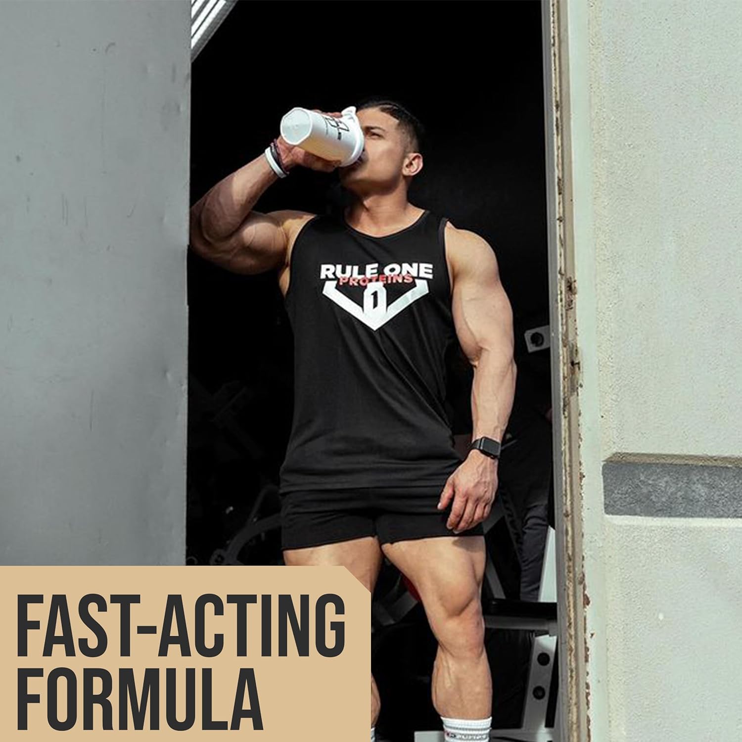 Rule One Proteins Naturally Flavored R1 Protein - Pure Whey Isolate Powder with 25g Protein & 6g BCAAs Per Serving - Natural Vanilla Flavor - 4.3 lbs