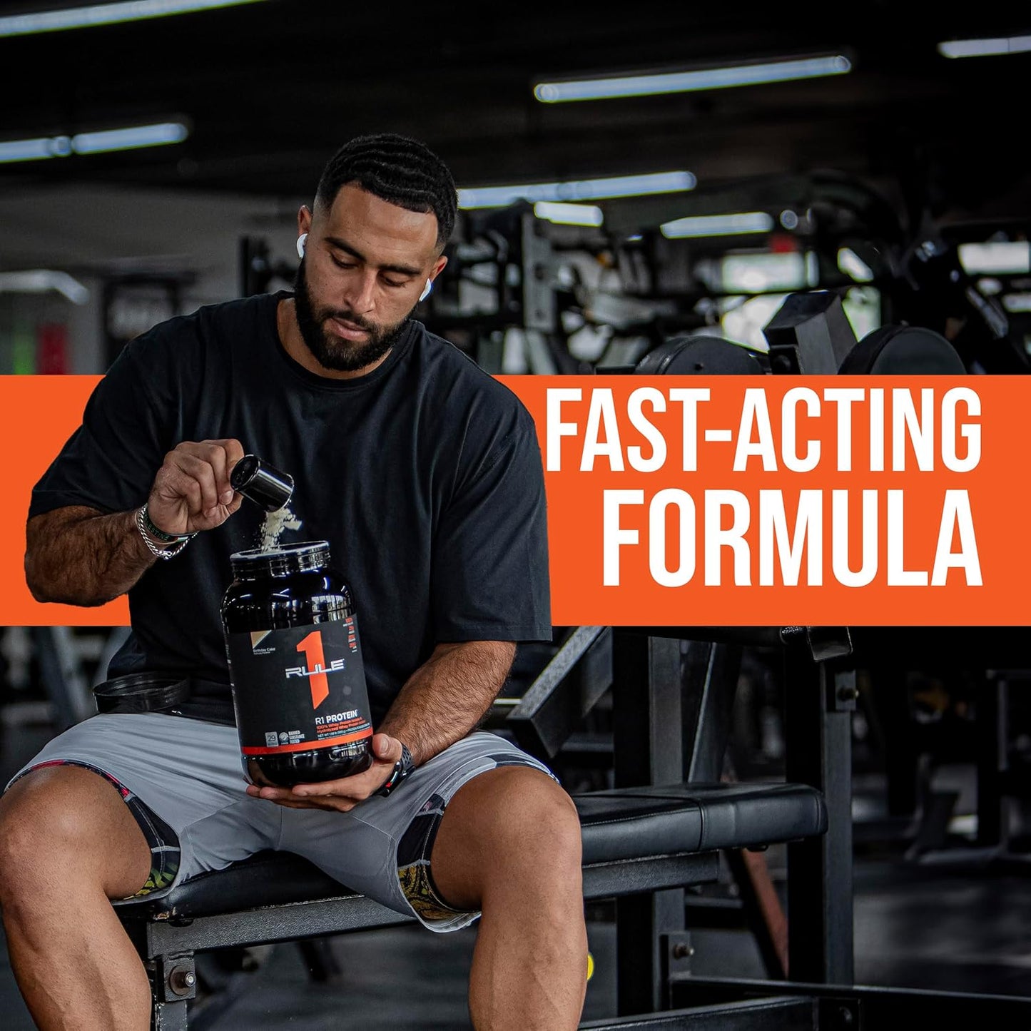 Rule One Proteins R1 Protein - 25g Fast-Acting Isolate & Hydrolysate Powder with 6g BCAAs - 10lb Vanilla Créme