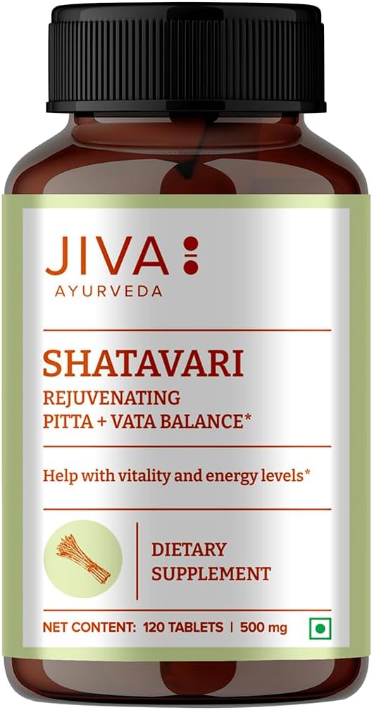 Shatavari 500mg Tablets - Pure & Natural Supplement for Men & Women - 120 Tablets