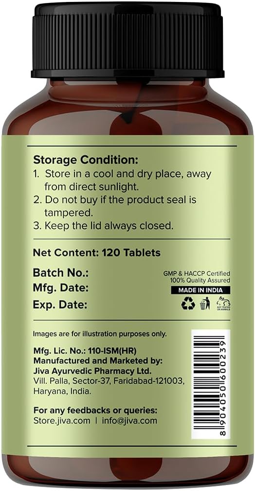 Shatavari 500mg Tablets - Pure & Natural Supplement for Men & Women - 120 Tablets