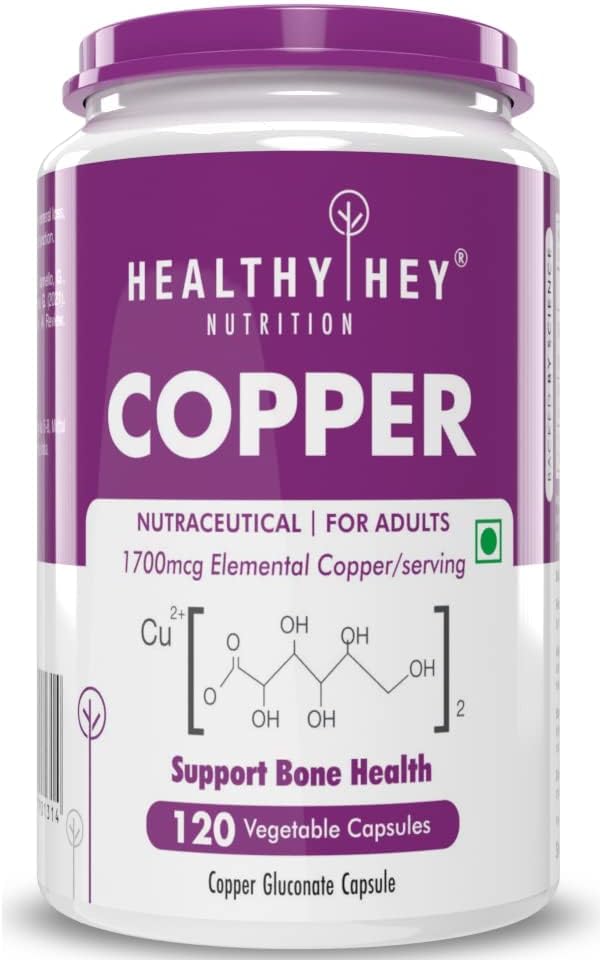 Sheltr Chelated Copper Gluconate Capsules - Non-GMO & Gluten Free - 120 Veg Caps - High Bioavailability