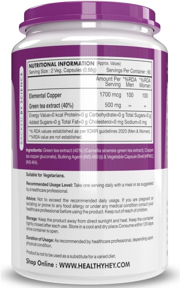 Sheltr Chelated Copper Gluconate Capsules - Non-GMO & Gluten Free - 120 Veg Caps - High Bioavailability