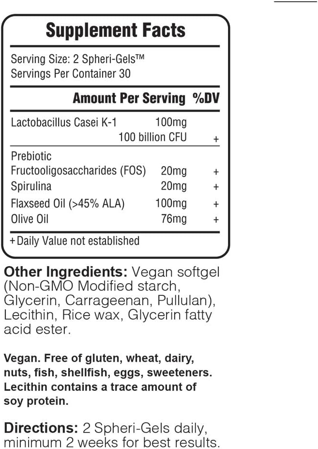 SHO Balance Prebiotic & Probiotic Supplement - 100 Billion CFU for Digestive Health & Slimming Formula - Vegan - 2 Refill Bottles Included