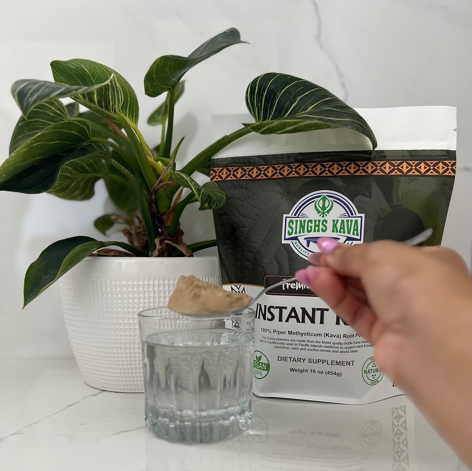 SINGHS Fijian Kava Micronized Instant Powder 4oz - 1 Pack