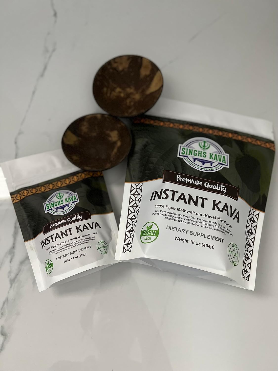 SINGHS Fijian Kava Micronized Instant Powder 4oz - 1 Pack