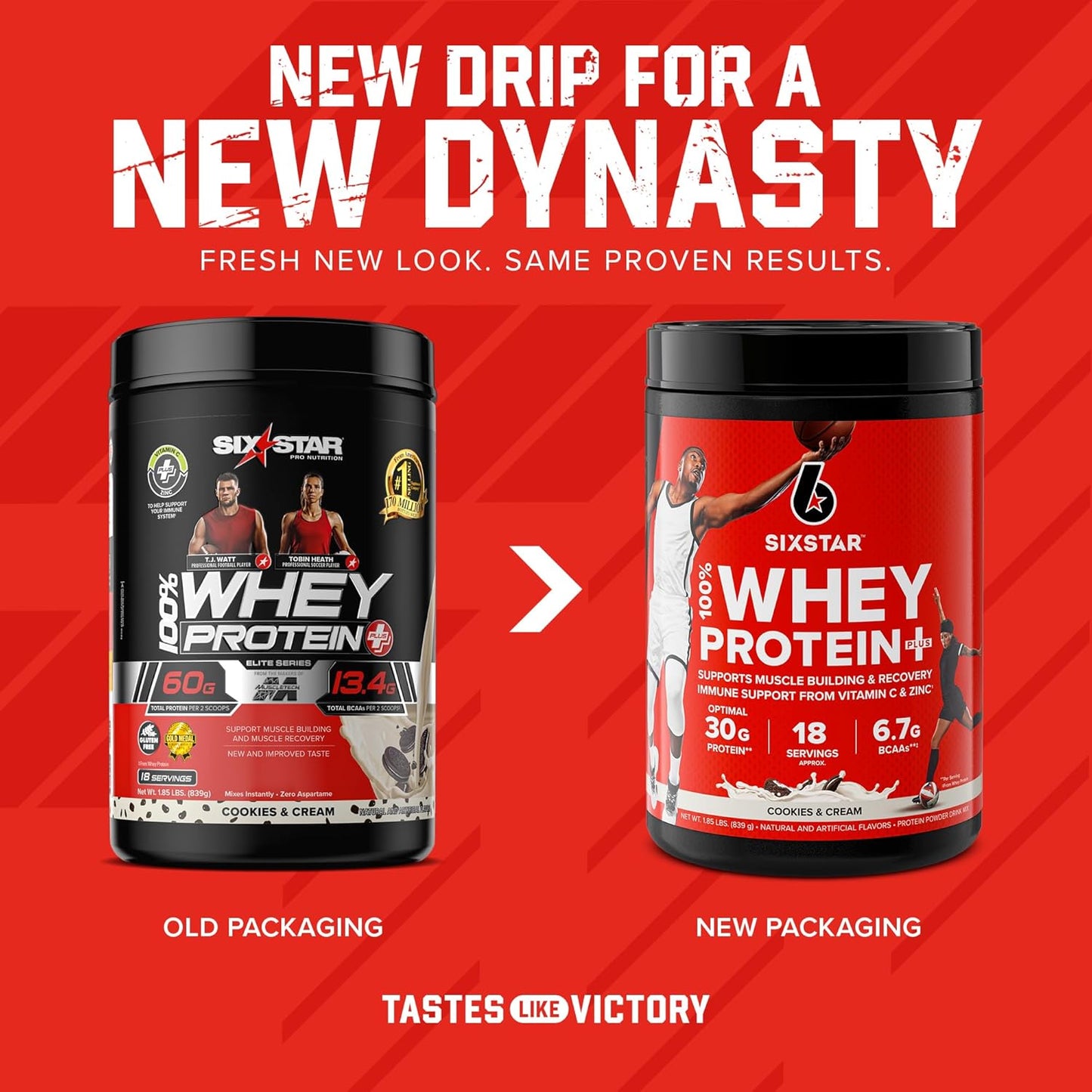 Six Star Elite Series 100% Whey Protein Plus Bundle - Triple Chocolate & Cookies and Cream 1.8lbs (US)