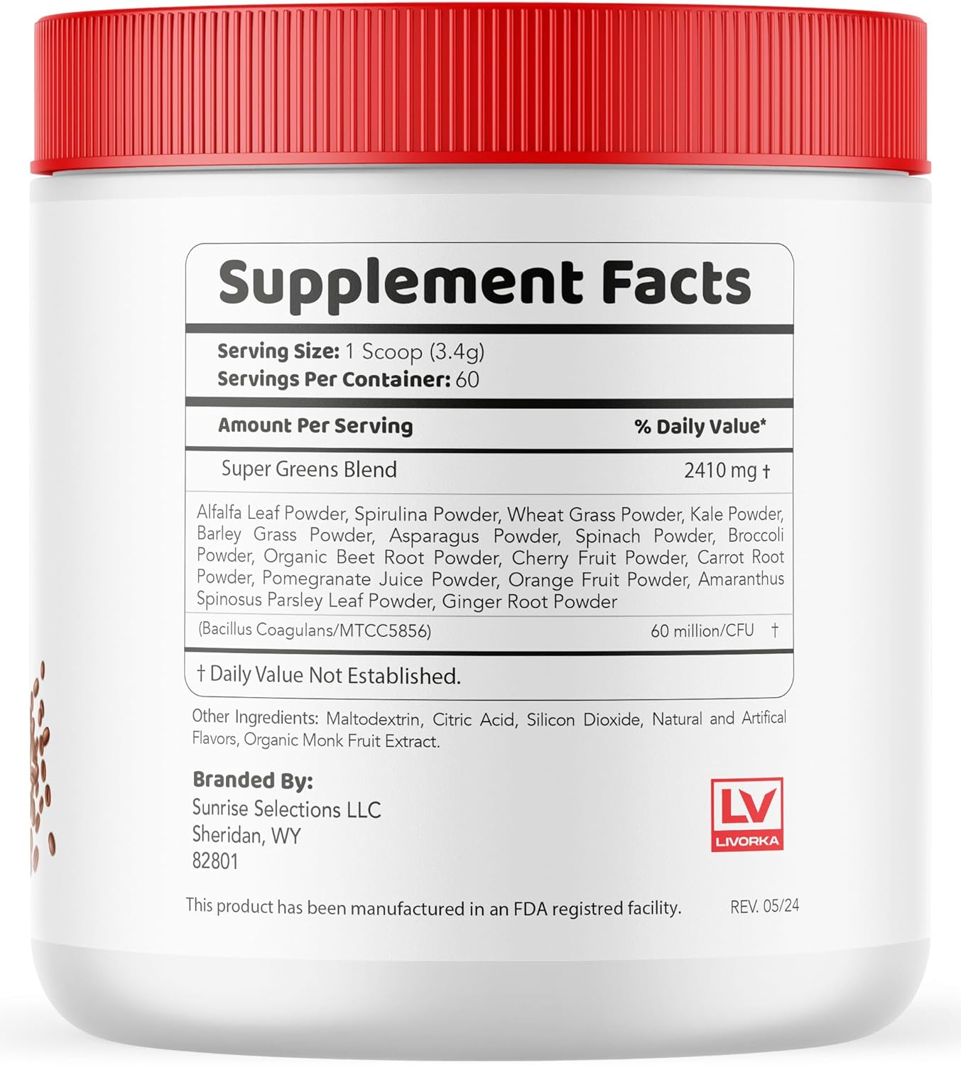 SkinnyRoast Organic Powder - Premium Formula for Healthy Living, 60 Servings