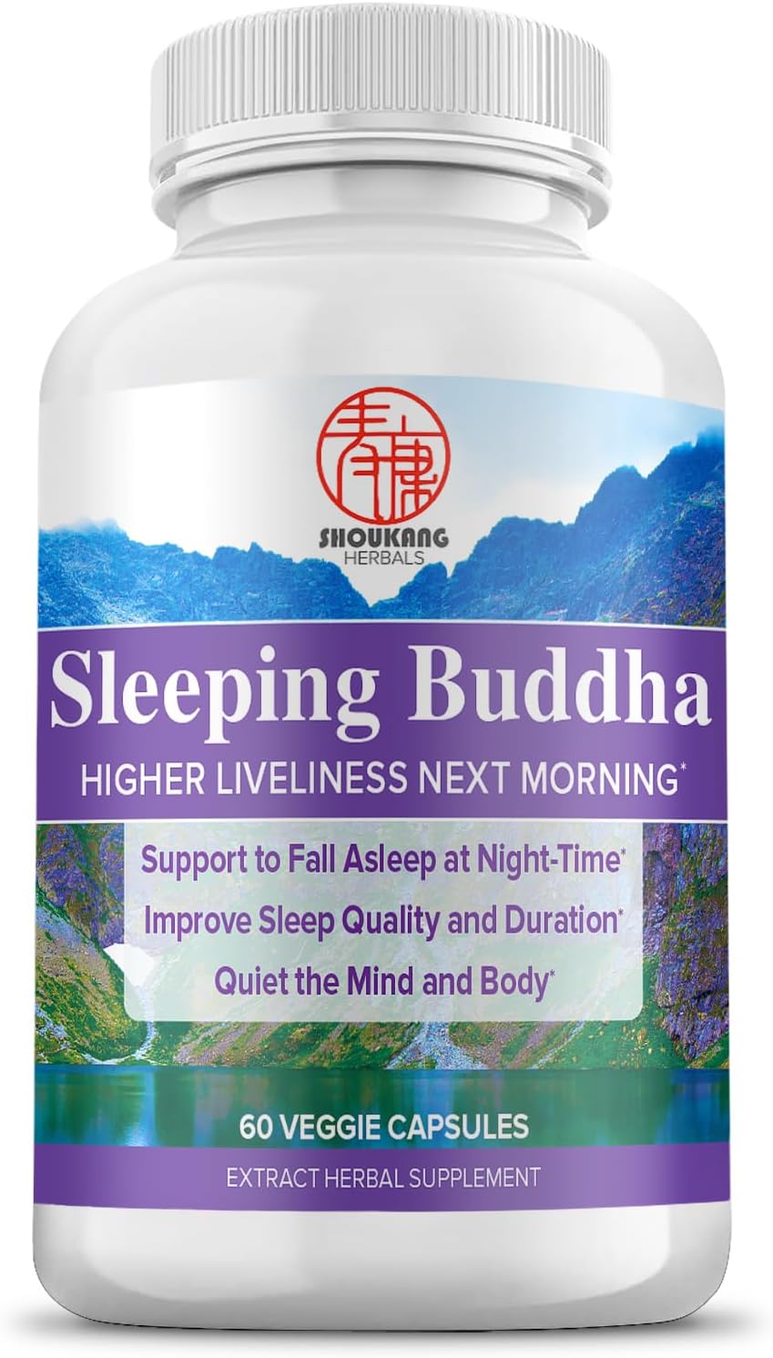 Sleeping Buddha Herbals: Chinese Herbal Blend for Better Sleep - 60 Capsules