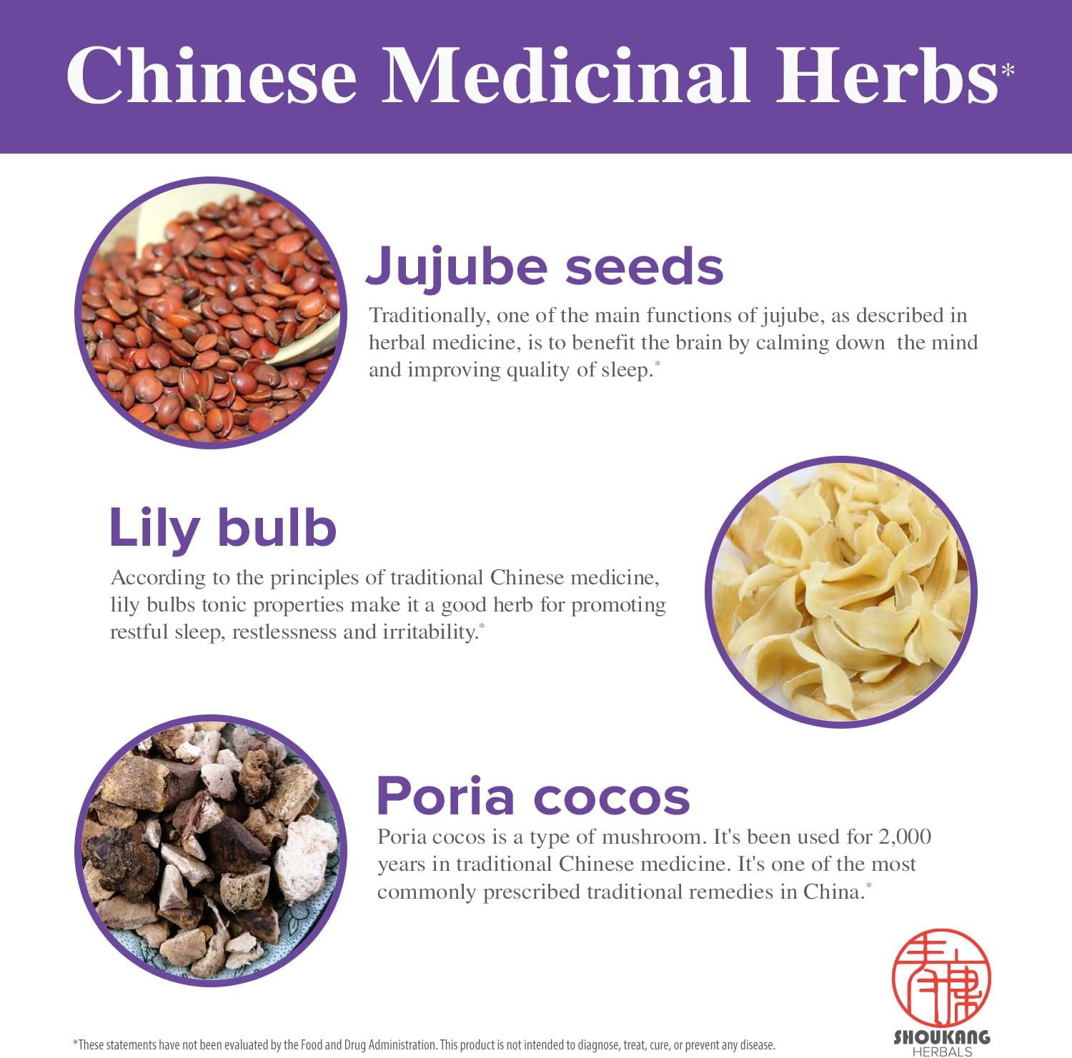 Sleeping Buddha Herbals: Chinese Herbal Blend for Better Sleep - 60 Capsules