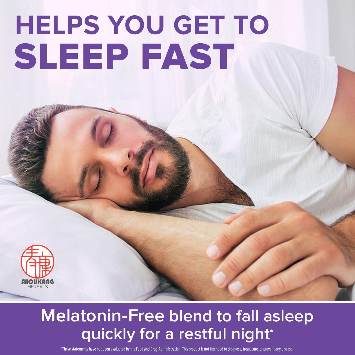 Sleeping Buddha Herbals: Chinese Herbal Blend for Better Sleep - 60 Capsules