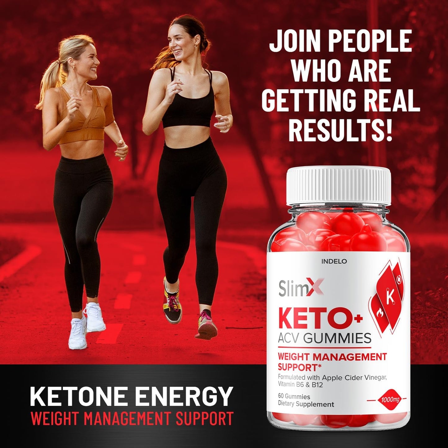 SlimX Keto ACV Gummies (2 Pack) - Advanced Formula for Men and Women - Apple Cider Vinegar Dietary Supplement (120 Gummies)