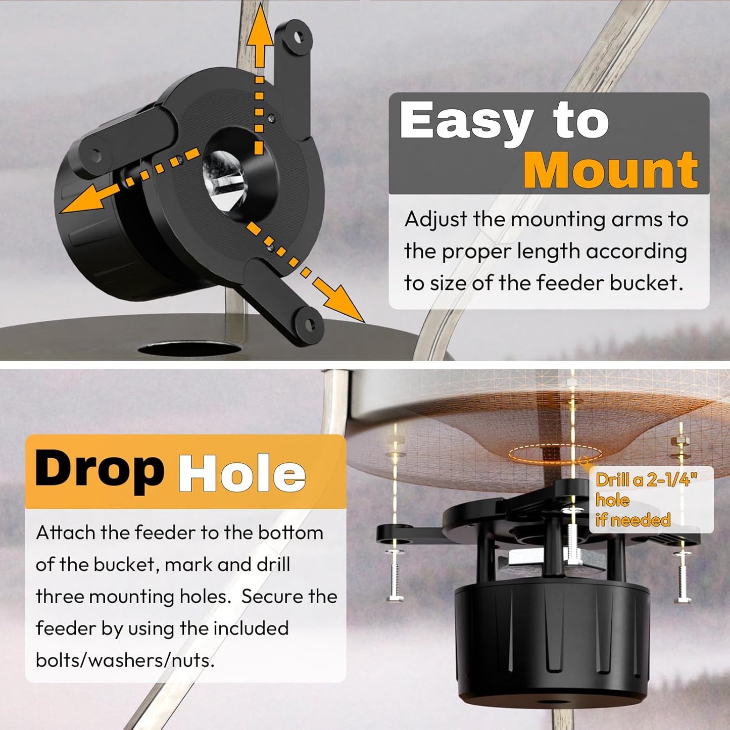 Small-Sized Tomaki Deer Feeder Kit with Motor, Timer, Spinner, Digital Timer, and Adjustable Arms