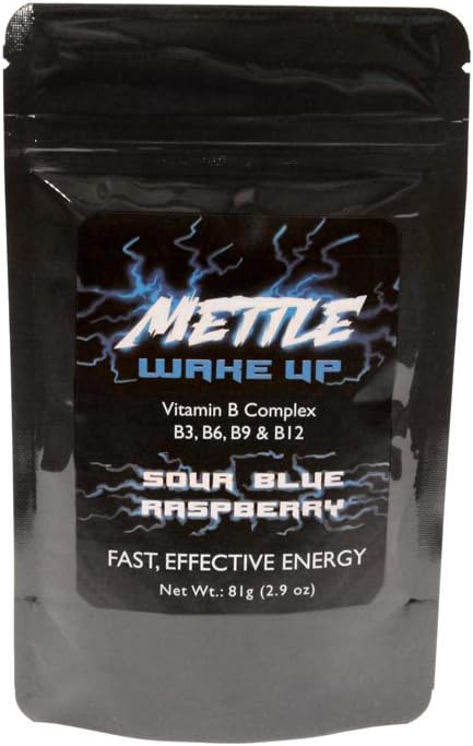 Sour Blue Raspberry Energy Drink Powder Mix - 50 Servings, Sugar Free, 200mg Caffeine - Mettle Energy