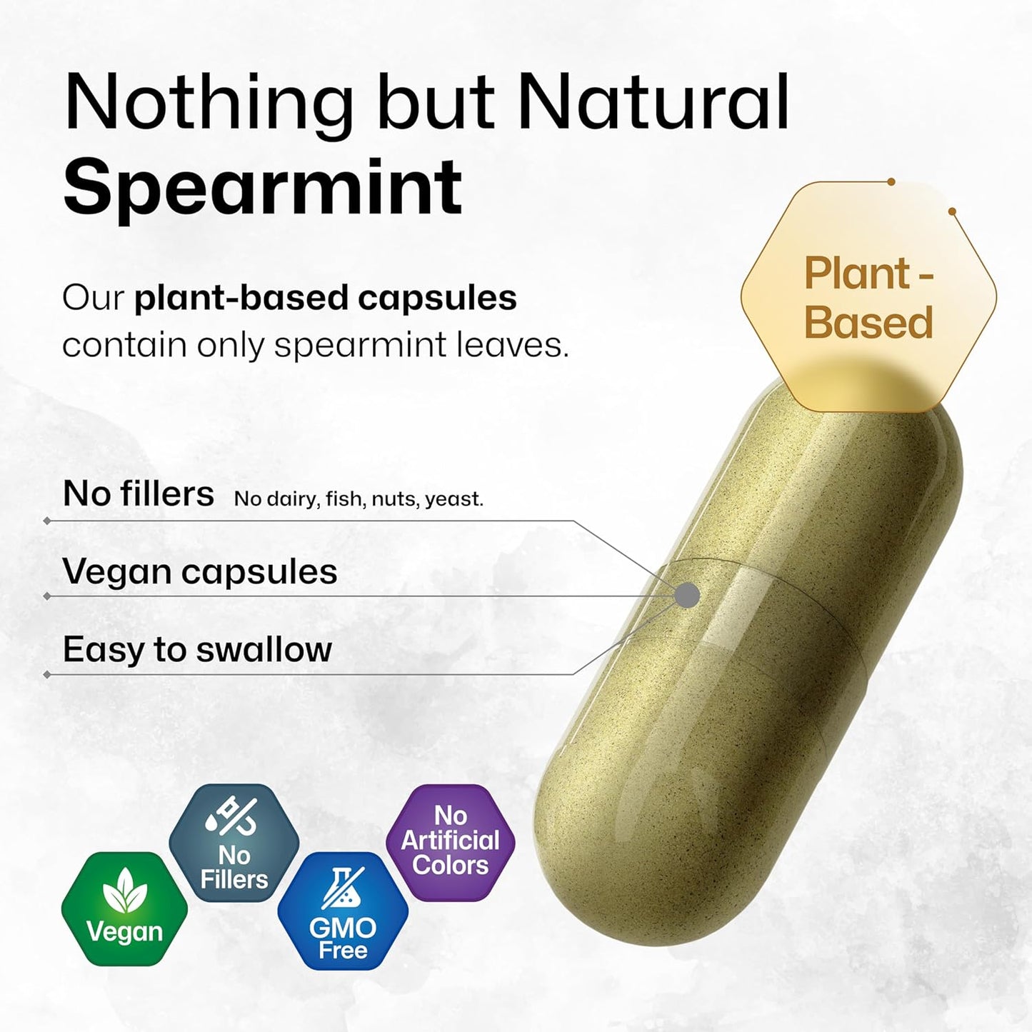 Spearmint Capsules and Magnesium Gummies Combo Pack - 250 Capsules & 90 Gummies