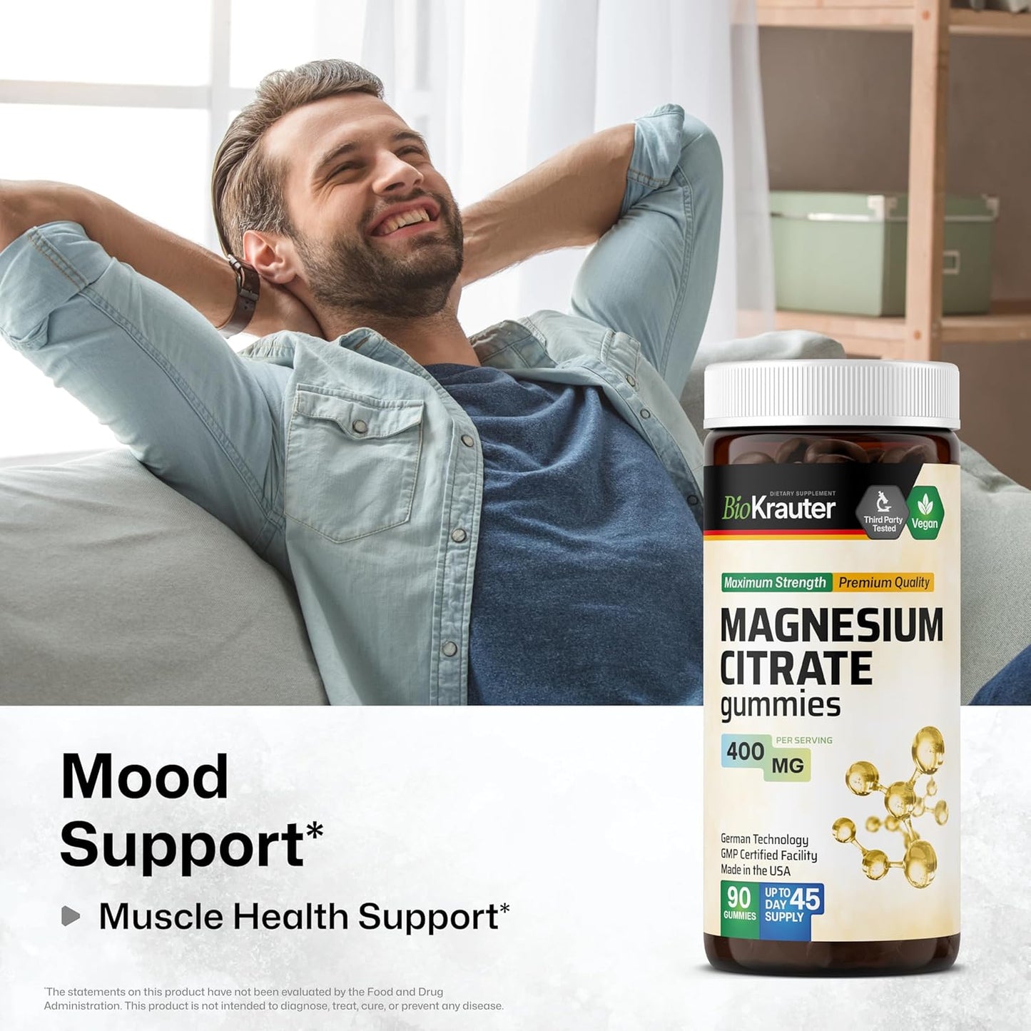 Spearmint Capsules and Magnesium Gummies Combo Pack - 250 Capsules & 90 Gummies