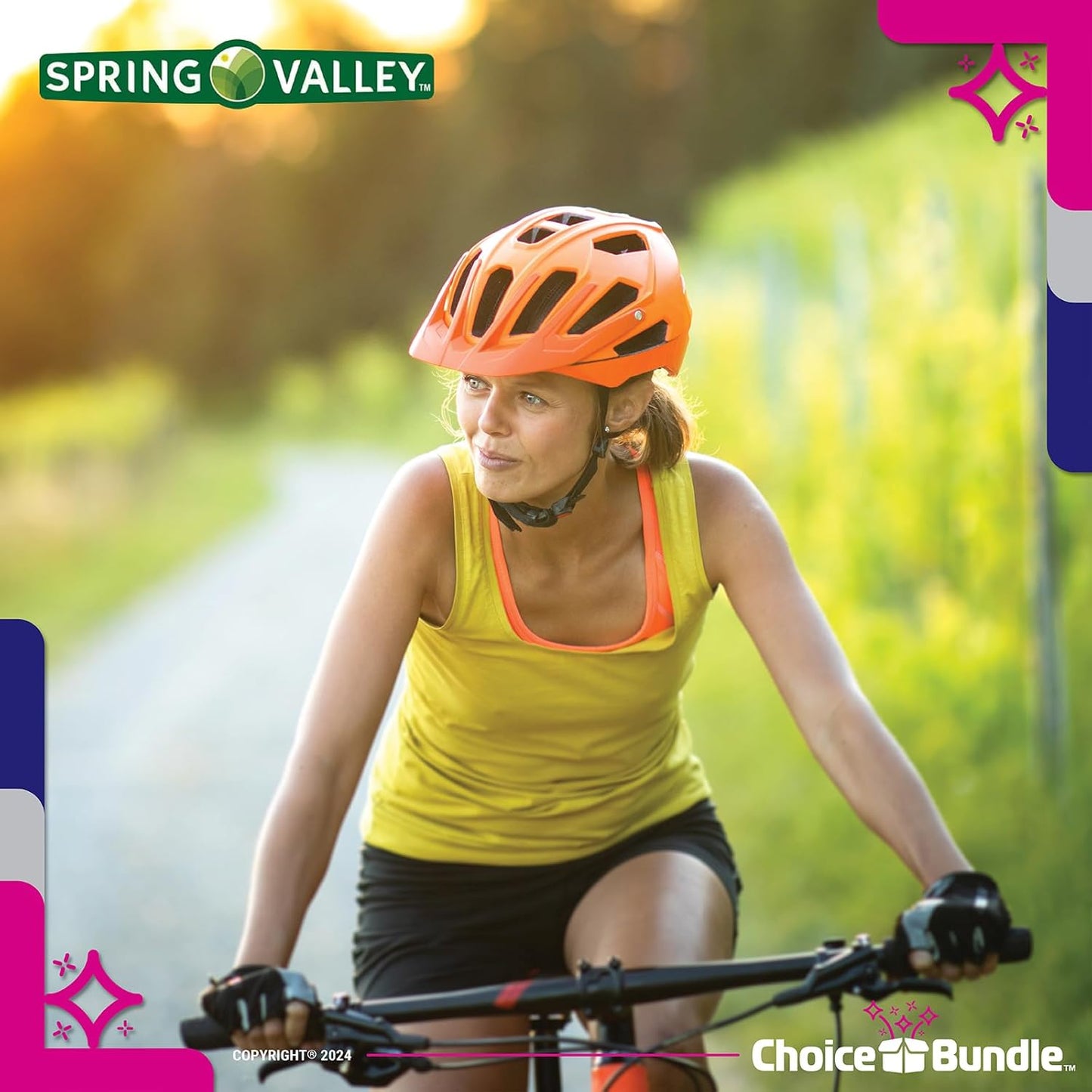 Spring Valley Blood Pressure Support Capsules Bundle with Vitamin Guide & Pill Container - 60 Ct Vegetarian Capsules