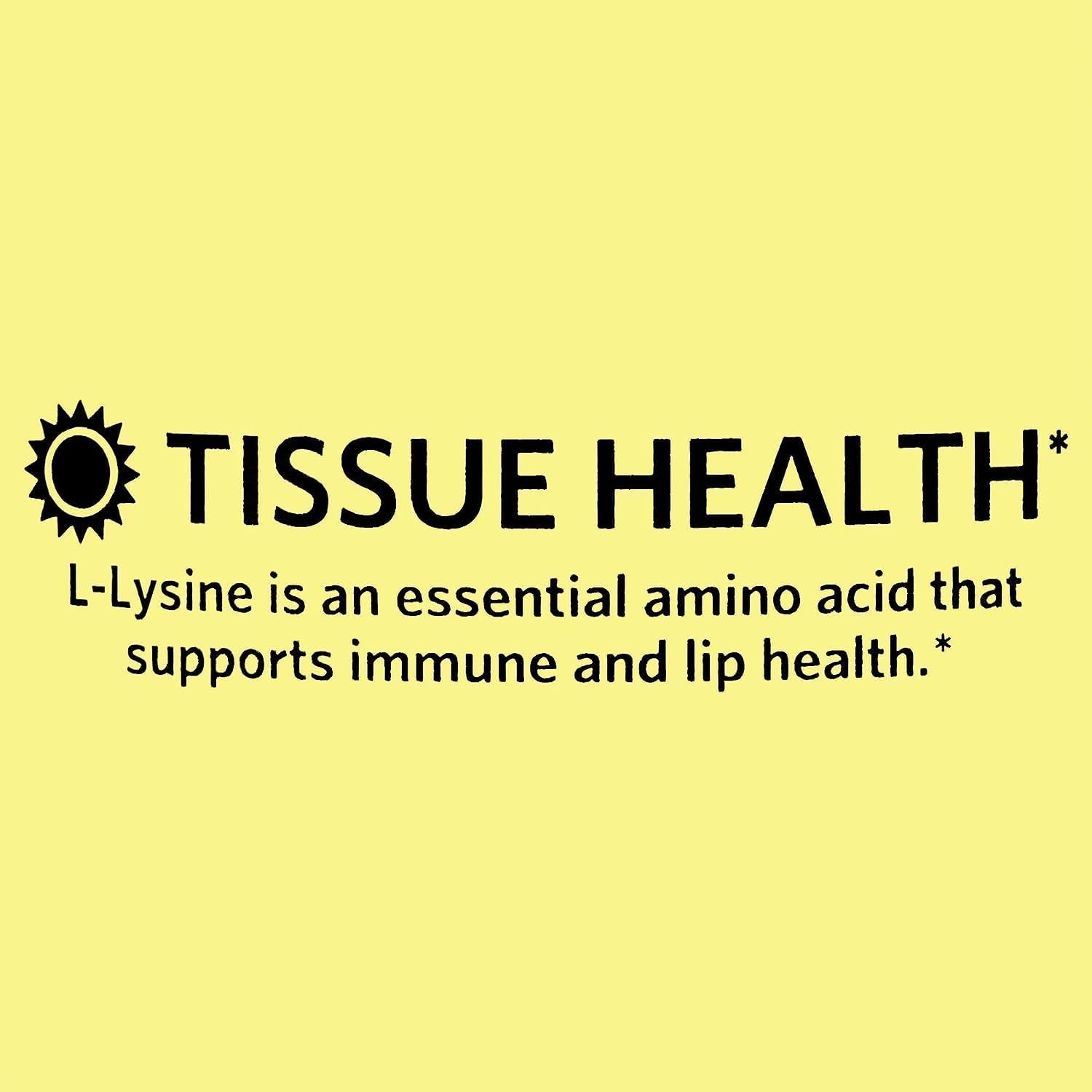 Spring Valley L-Lysine Amino Acid Supplements - 100 Tablets, Supports Healthy Immune System, 1 Tablet per Serving