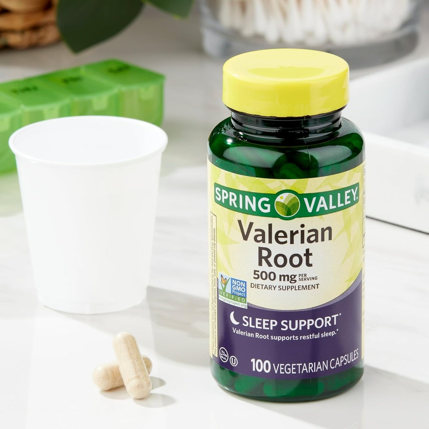 Spring Valley Valerian Root 500mg Vegan Capsules - 100 Ct, Boxed - Fusion Shop Store