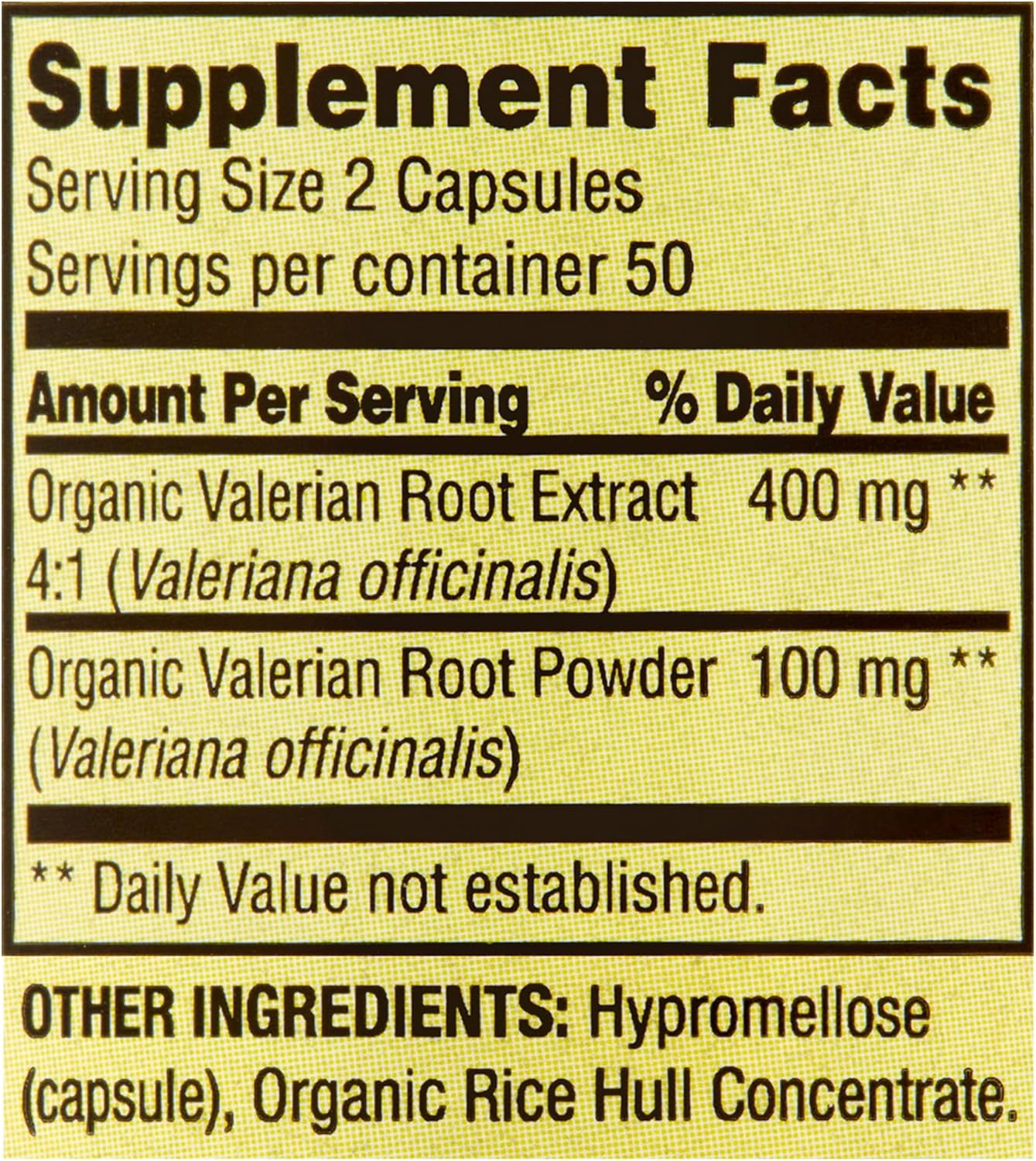 Spring Valley Valerian Root 500mg Vegan Capsules - 100 Ct, Boxed - Fusion Shop Store