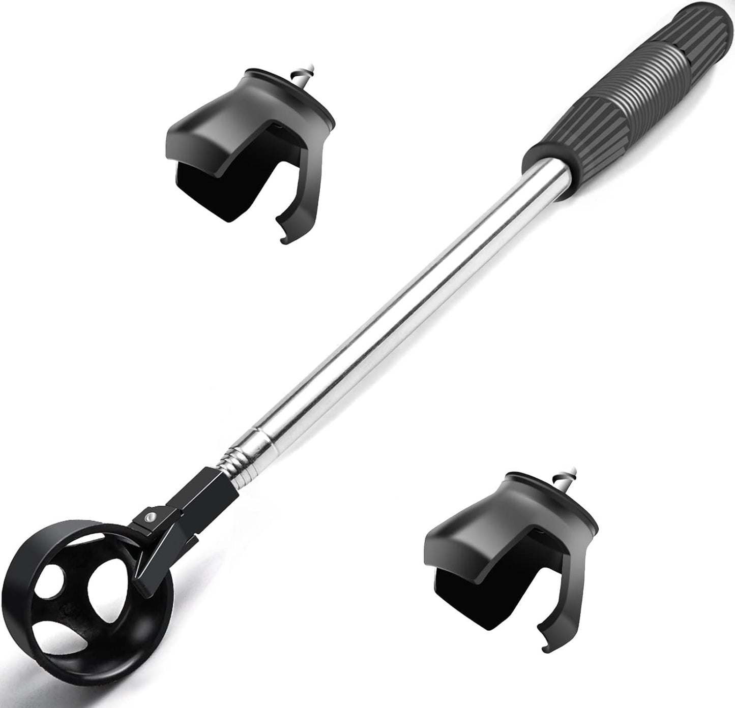 Stainless Steel Extendable Golf Ball Retriever with 2 Grabbers - Lightweight Telescopic Tool for Water Hazards - Ideal Golf Accessory for Men