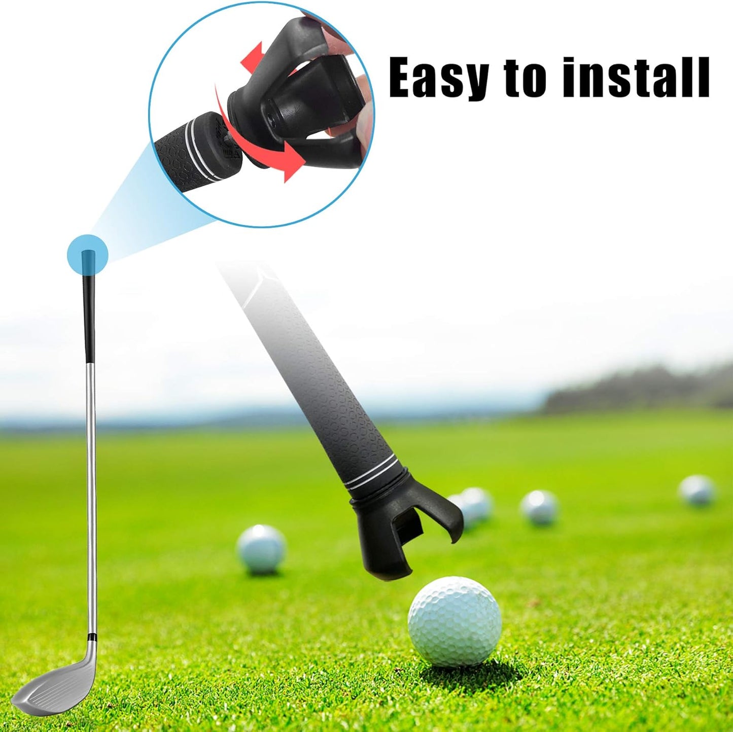 Stainless Steel Extendable Golf Ball Retriever with 2 Grabbers - Lightweight Telescopic Tool for Water Hazards - Ideal Golf Accessory for Men