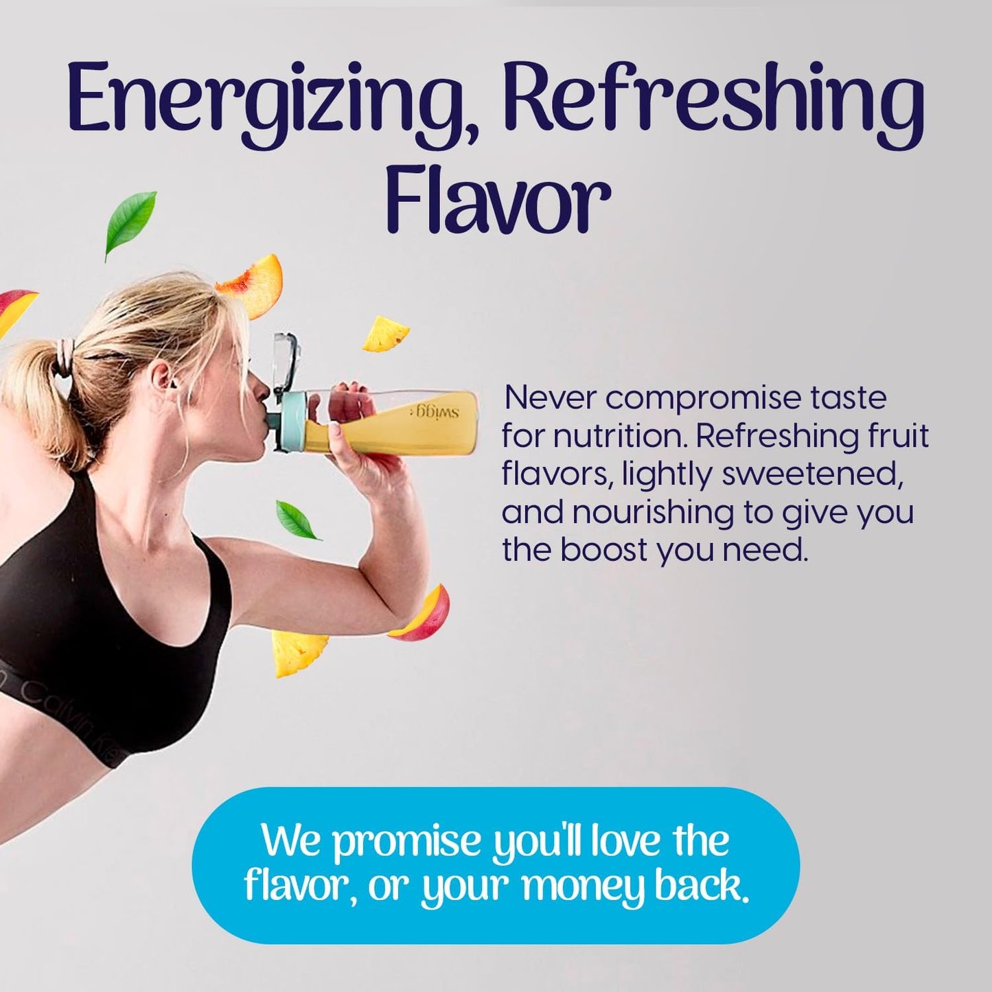Sugar-Free Electrolyte Powder Packets with Multivitamins - Tropical Fusion Flavor, Vitamin B12, B5, B6, C, D, Folate - Hydration Drink Mix - 30 Sticks