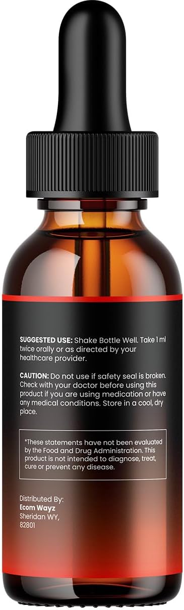 SugarSix Drop Healthy Vitamin Support Supplement (3-Pack) - Advanced Formula for 24-Hour Energy Boost - 3 Month Supply with Extra Strength Formula