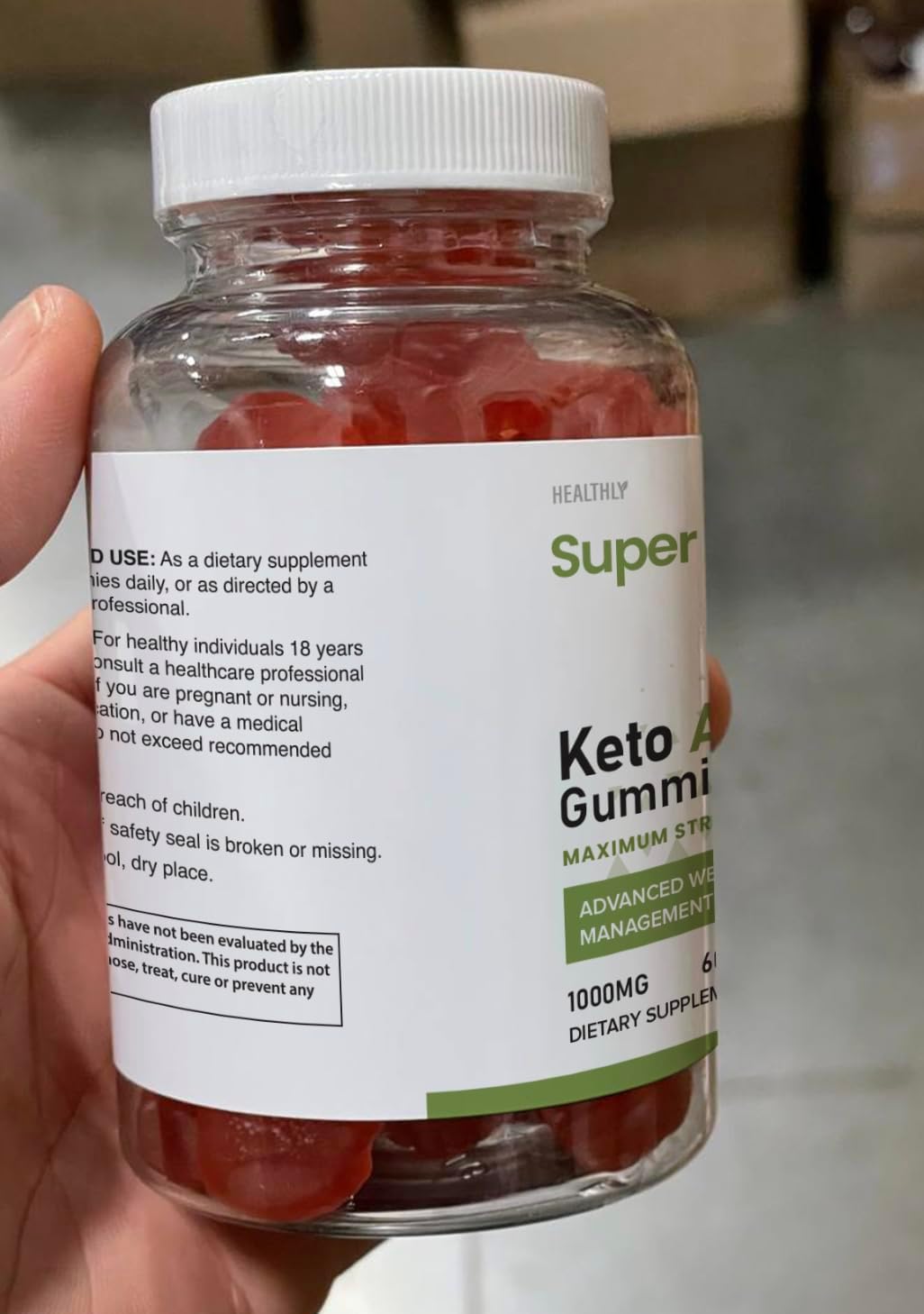 Super Health metabolism booster Gummies 5 Pack - Official Formula - 25mg Per Gummy - 1500mg Bottle - Assorted Flavors - Maximum Strength 2023 (300 Gummies)