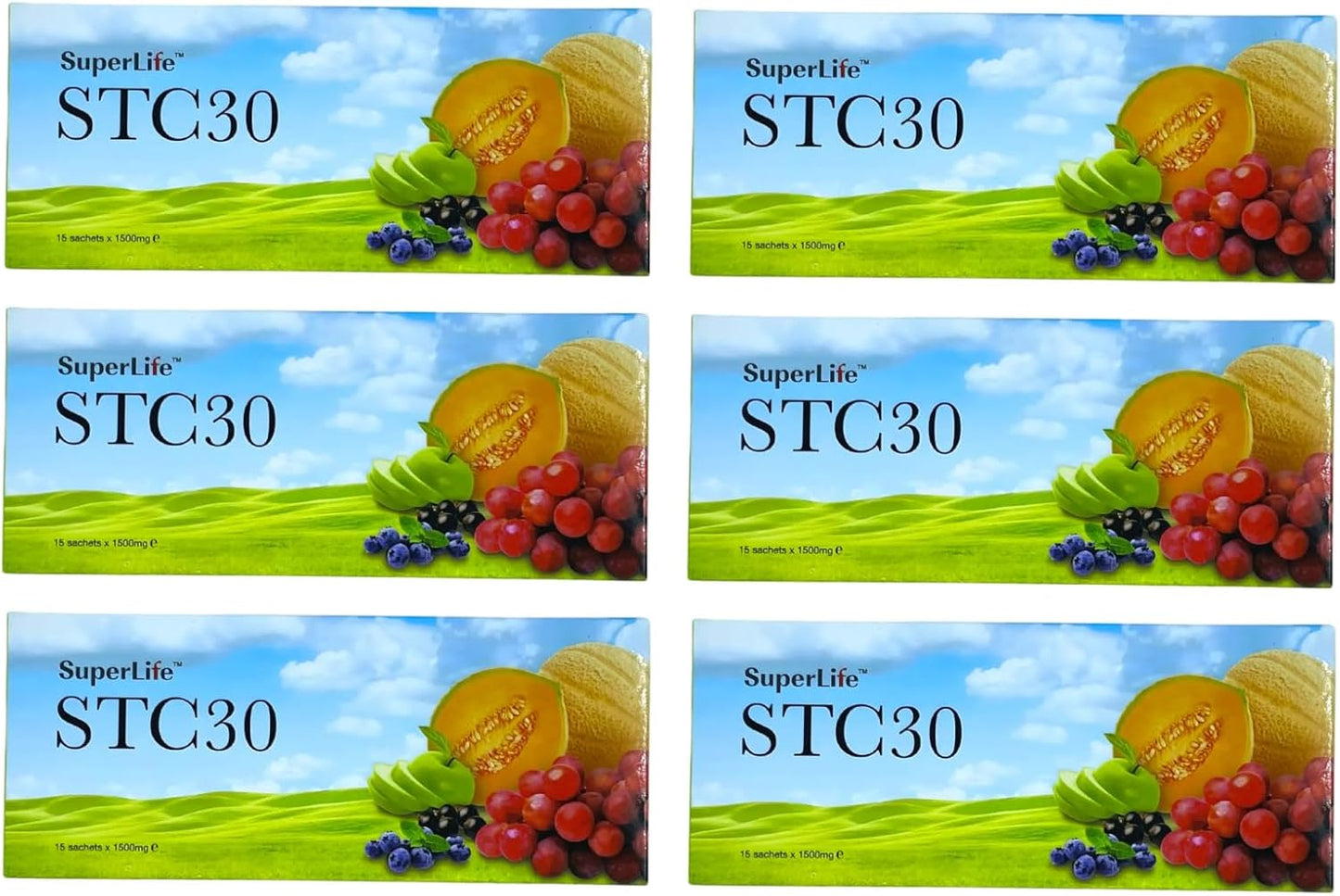 Superlife STC30 Stem Cell Supplement - 15 Sachets per Box (Pack of 6) for Coffeelovers