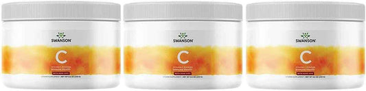 Swanson Vitamin C with Rosehips Powder 8.8 Ounce (250 g) Pwdr (3 Pack)