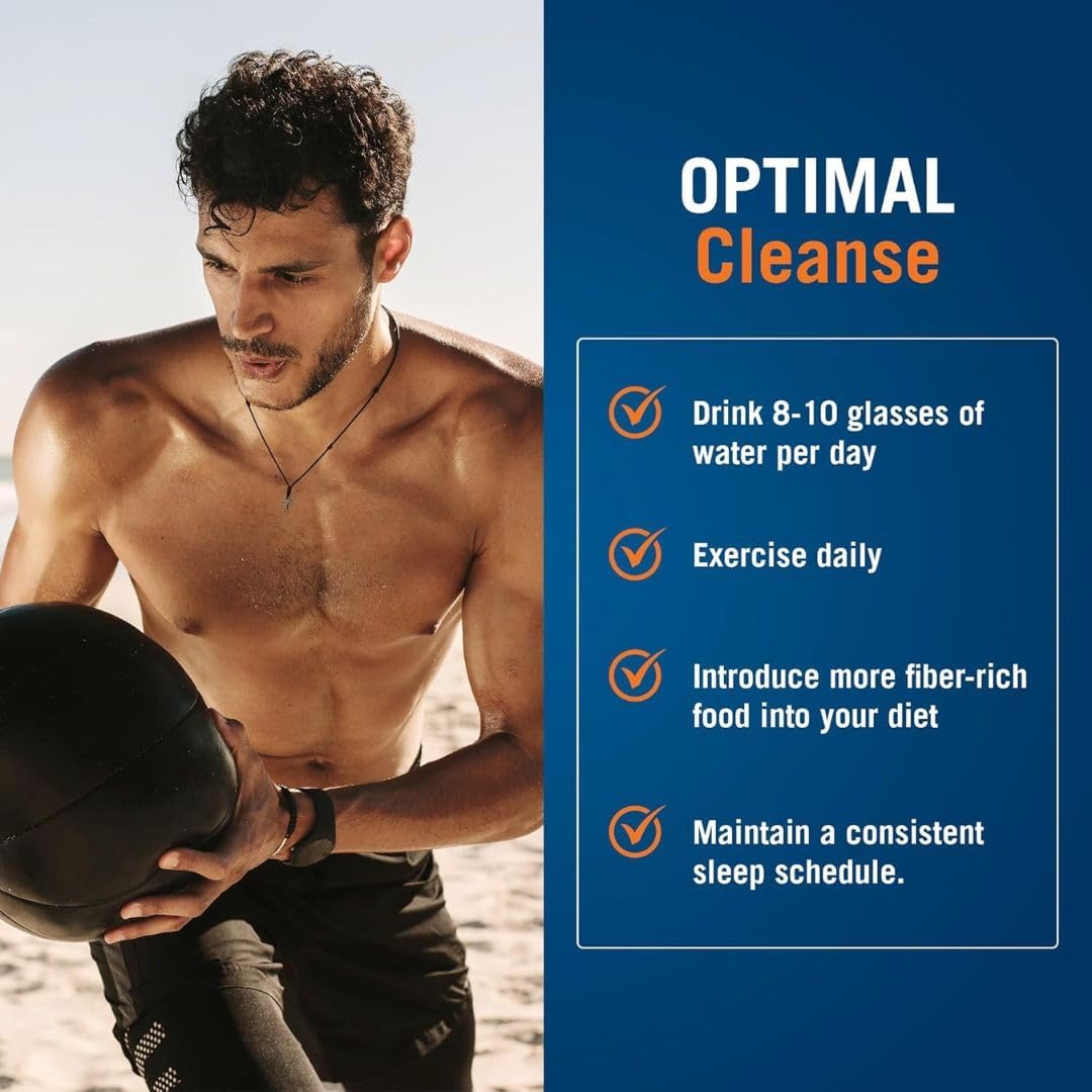 The Cleaner Detox 7-Day Men Formula, 52 Capsules, Complete Cleansing for Digestive Health