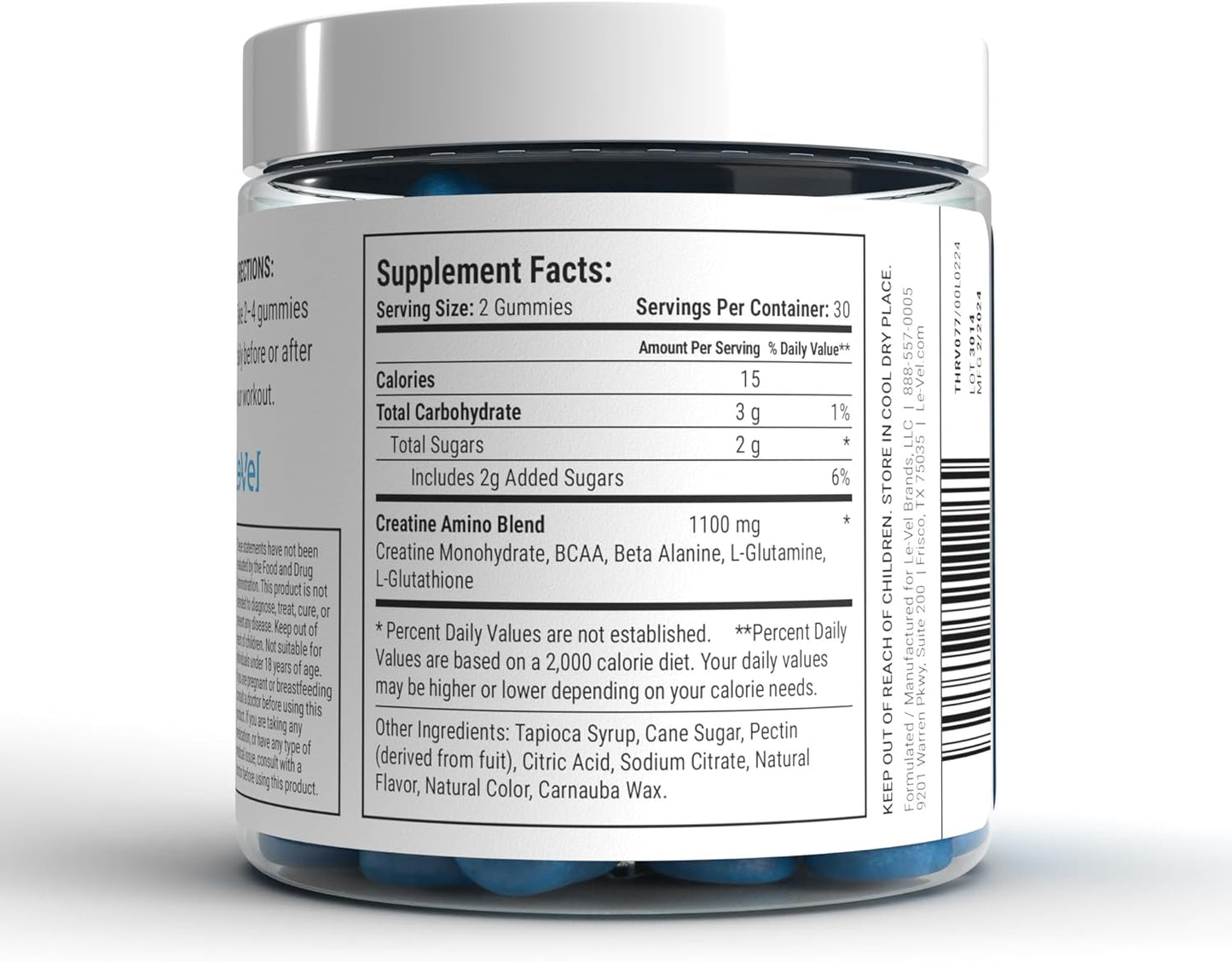 Thrive PRO Gummies by Le-Vel - Creatine Nutritional Supplement for Brain Function and Muscle Recovery - 60 Count