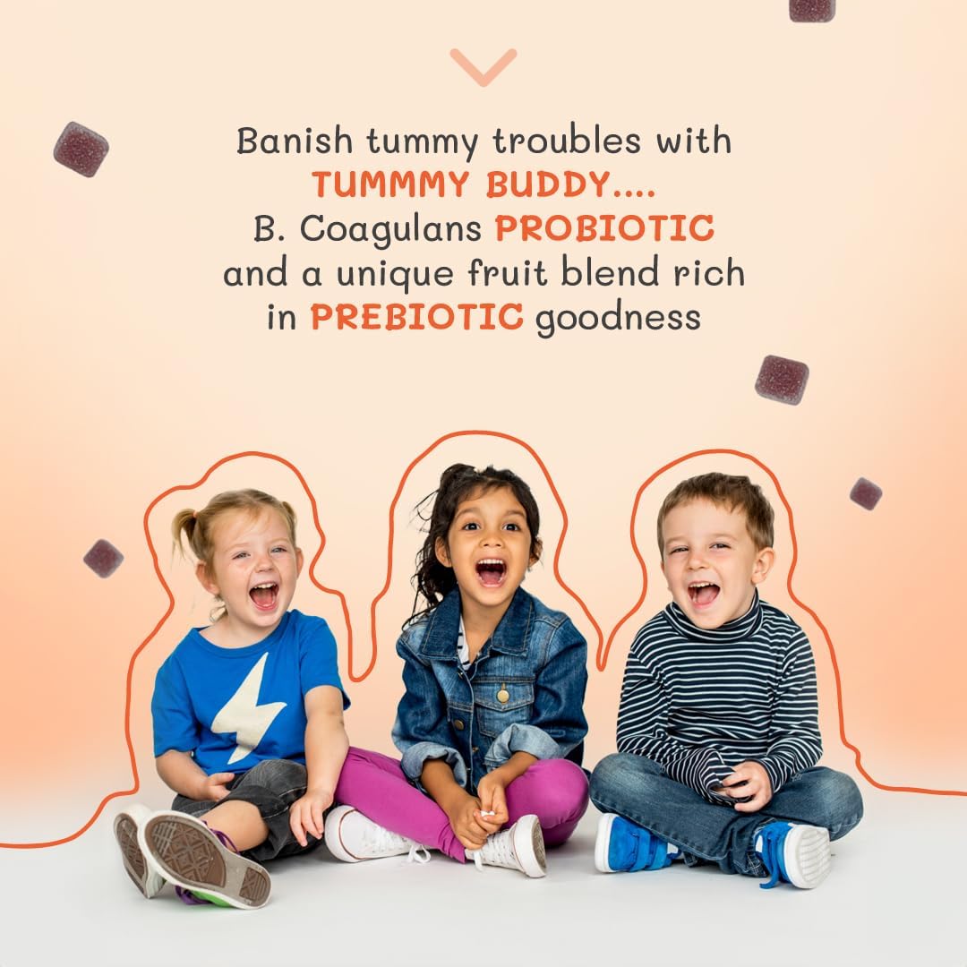 TINITUSK Tummy Buddy: Probiotic & Plant-Based Prebiotic Supplement for Digestion & Immunity, Gluten-Free