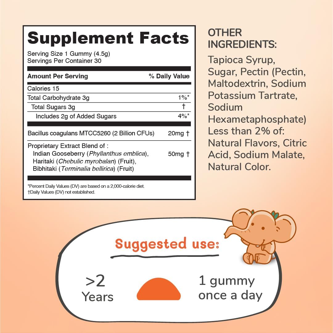 TINITUSK Tummy Buddy: Probiotic & Plant-Based Prebiotic Supplement for Digestion & Immunity, Gluten-Free