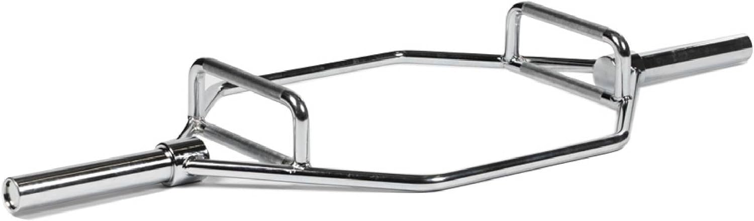 Titan Fitness Olympic Hex Trap Barbell for Deadlifts and Squats, 500 LB Capacity, Knurled Grips