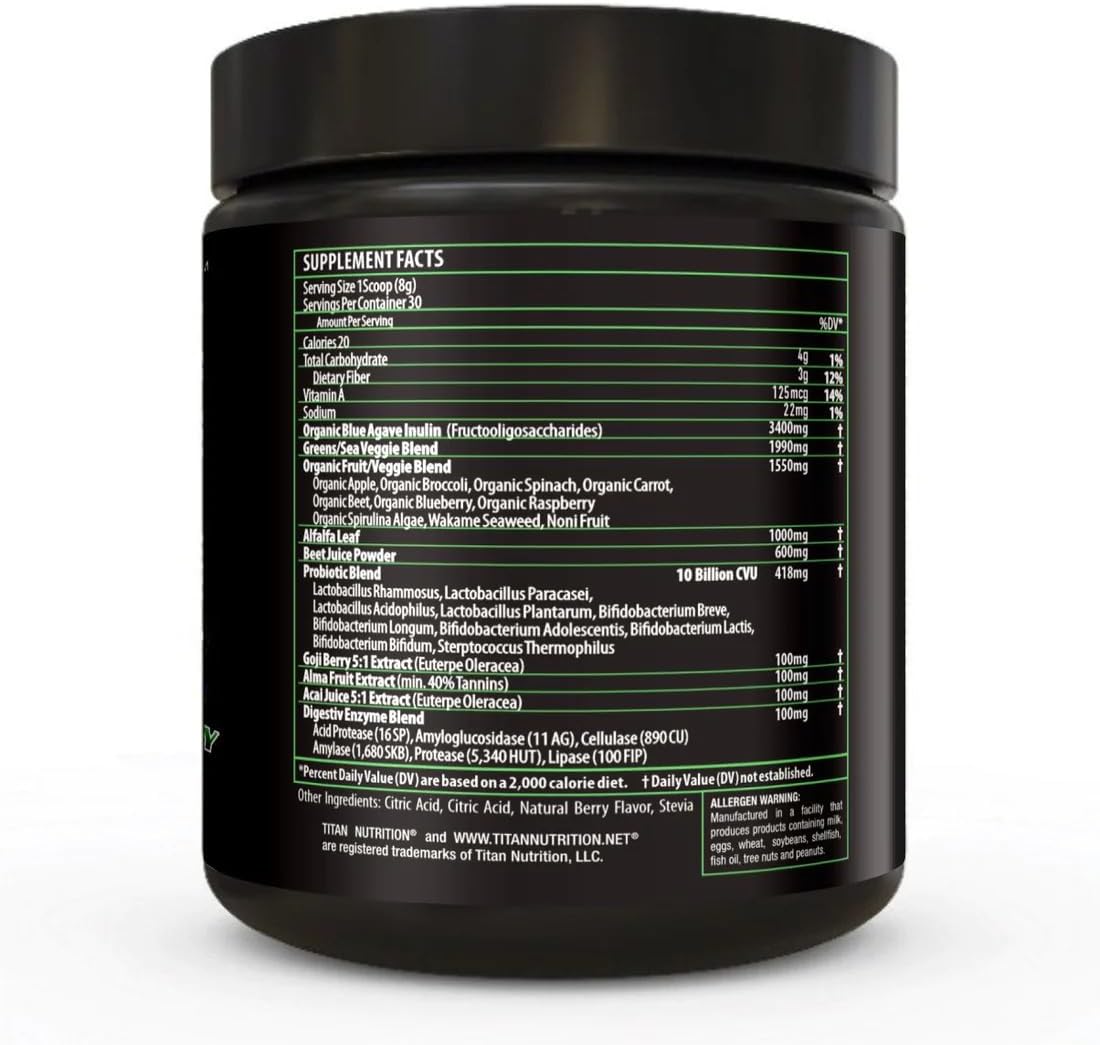 Titan Nutrition Titan Purgreens Power Berry Superfood Supplement