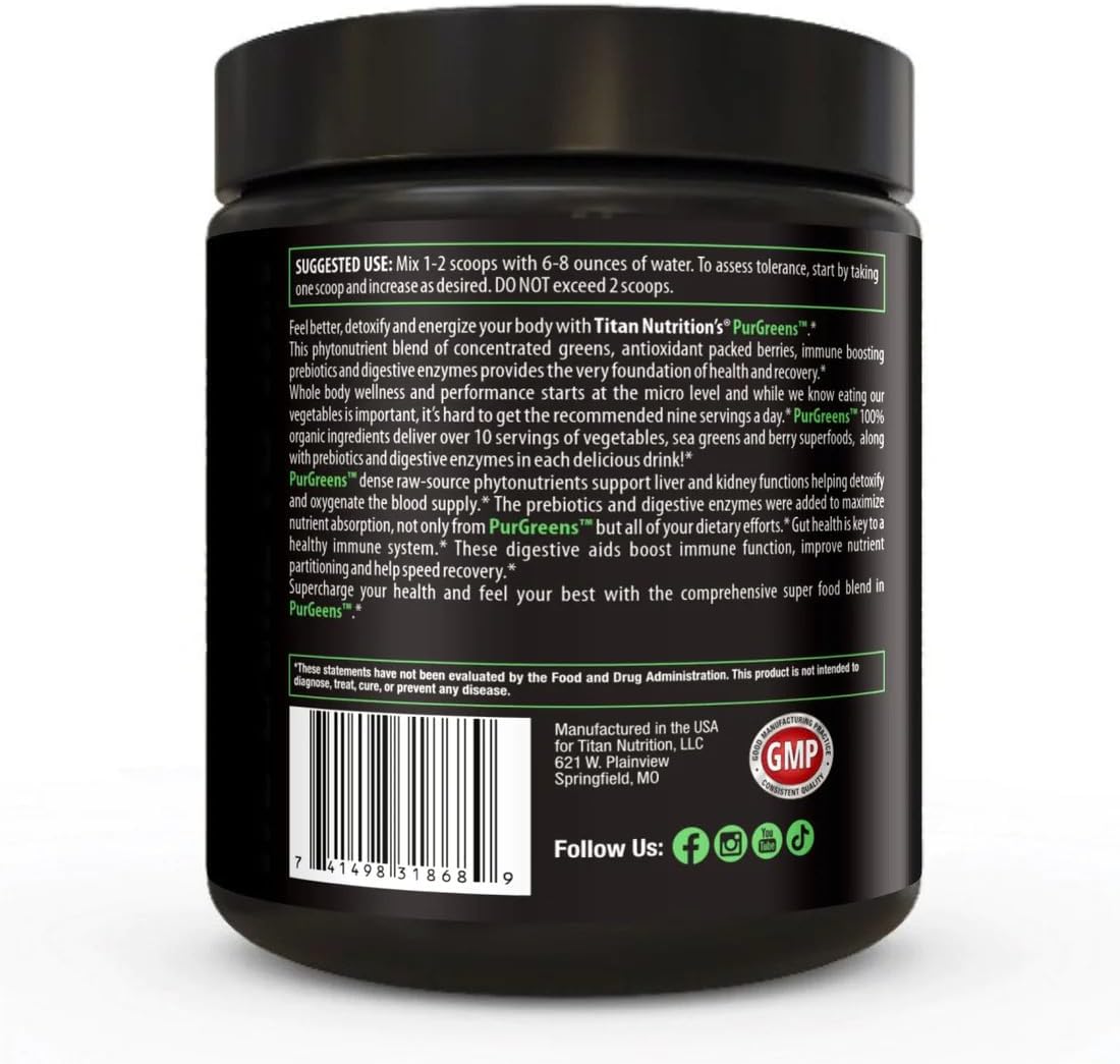 Titan Nutrition Titan Purgreens Power Berry Superfood Supplement