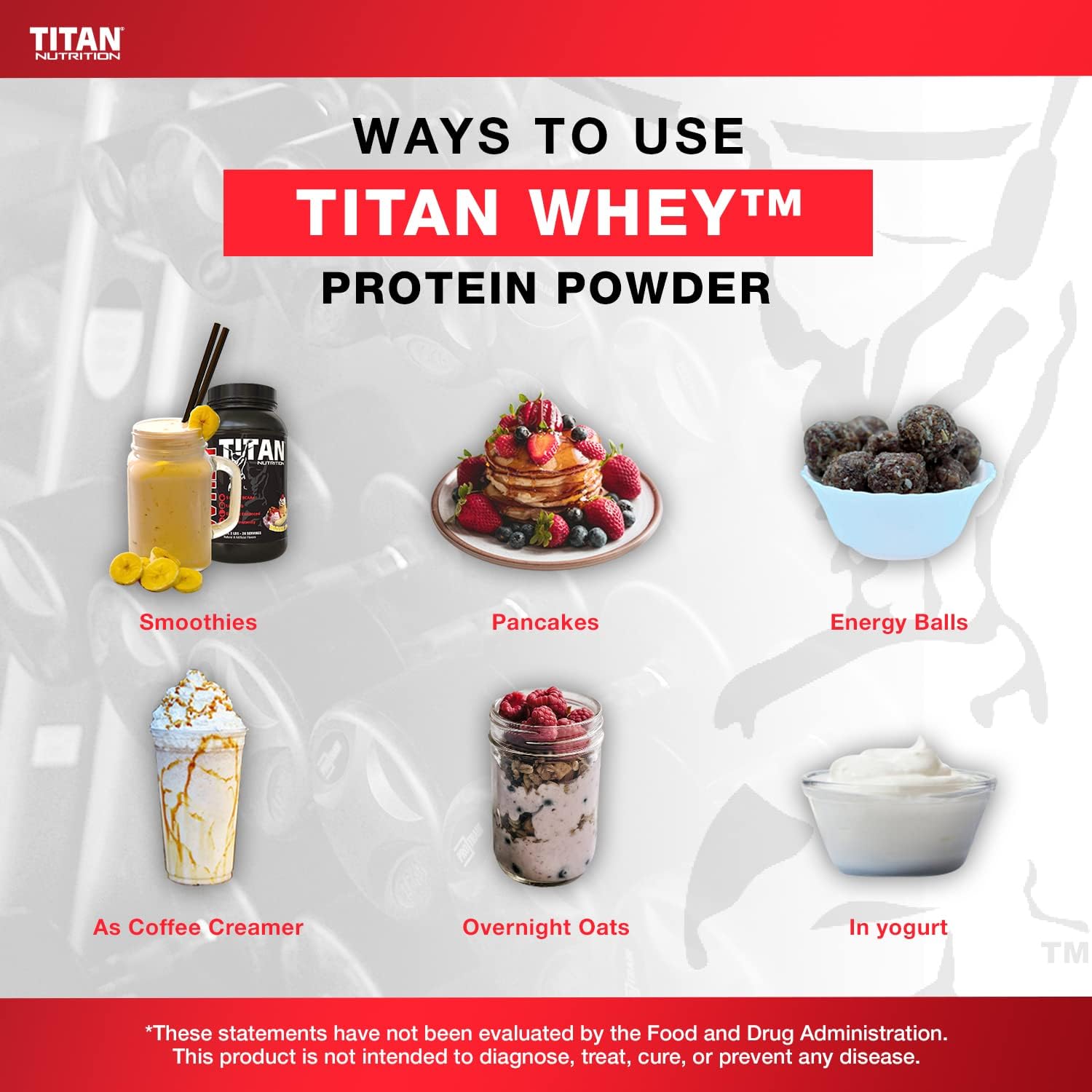 Titan Nutrition Titan Whey Protein Powder - 23g Protein, BCAAs, Digestive Enzymes - Supports Lean Muscle & Digestion - 2lb Snickerdoodle
