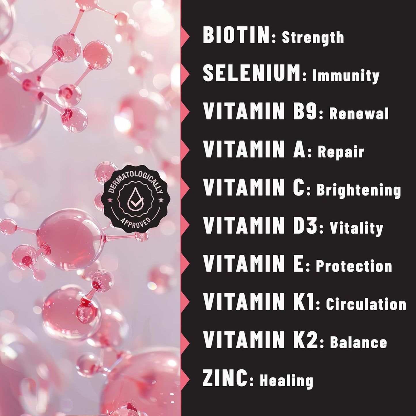 TOLEVITA Biotin Patches - 36 Count | 7.5 mg Biotin with Vitamins & Minerals | Promotes Hair, Nails, Skin Health | Convenient for Beauty & Active Life