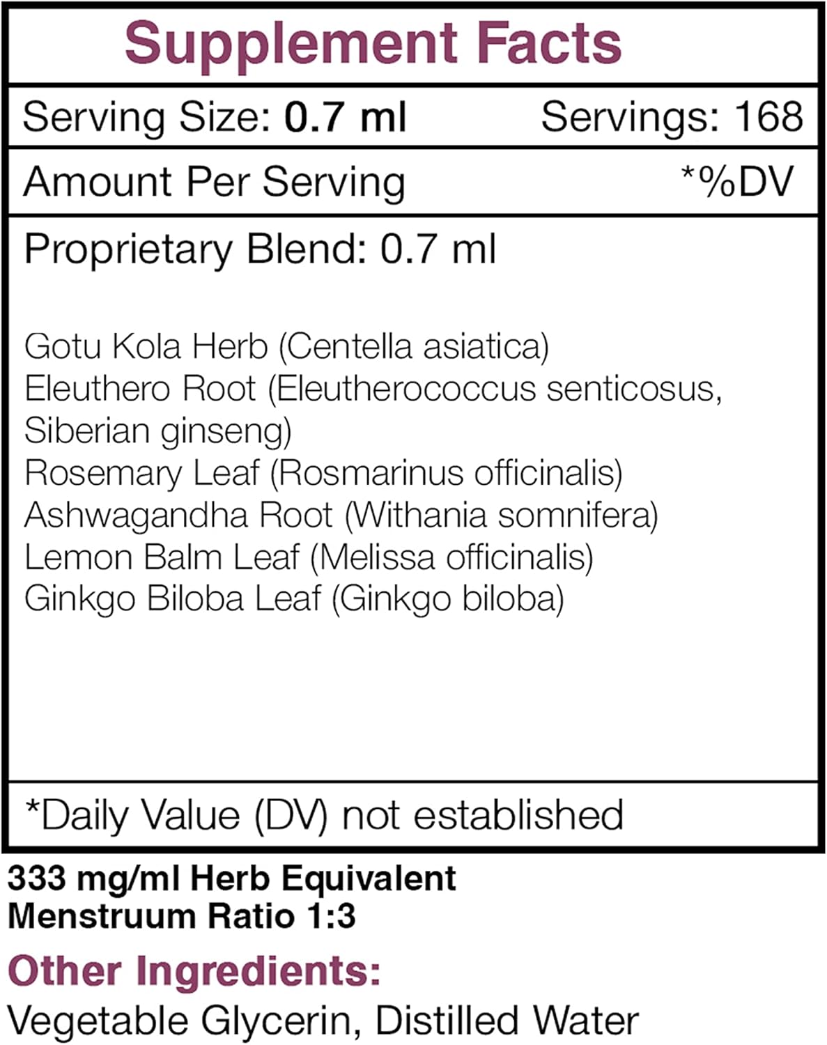 Tribal Recall Memory Support Herbal Supplement Blend Drops, Alcohol-Free Liquid Extract (4 fl oz) by Secrets of the Tribe