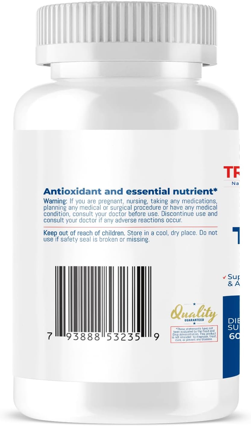 TRIOMEDICA Trio-E 400 IU dl-Alpha Vitamin E Softgels - Antioxidant & Immune Support Supplement, 60 Count