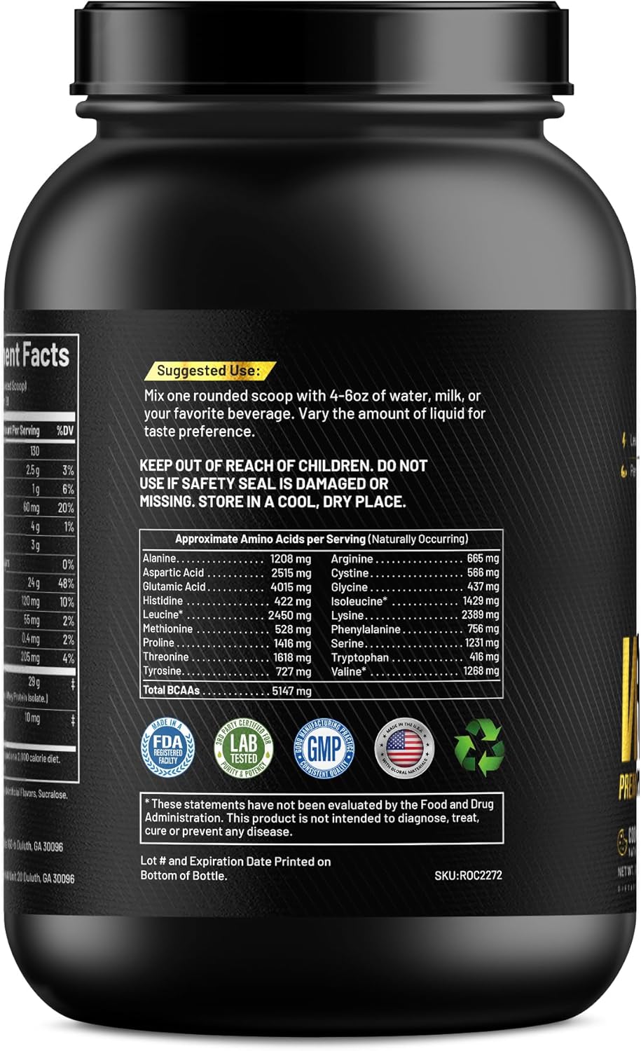 Triumph Vitamin Whey Protein Blend, Cookies & Cream Flavor, 28 Servings, 5 lbs - Premium Quality