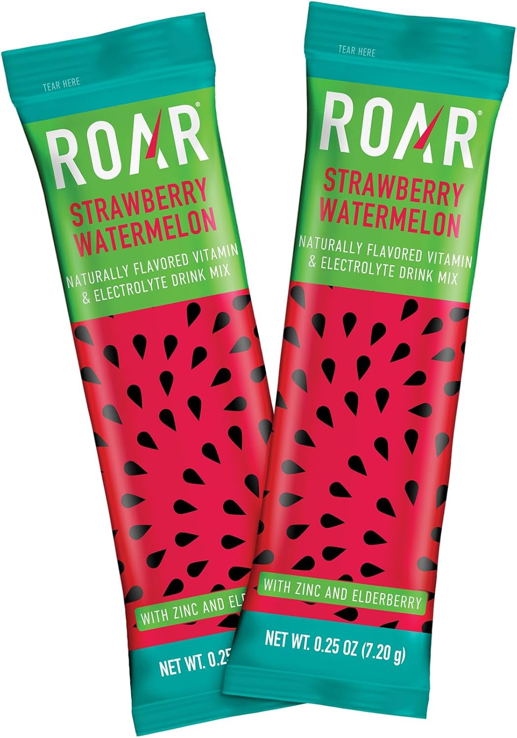 Tropical Twist Electrolyte Powder Packets with Zinc and Elderberry - 12 Pack - Gluten Free & Non-GMO - Roar Complete Hydration