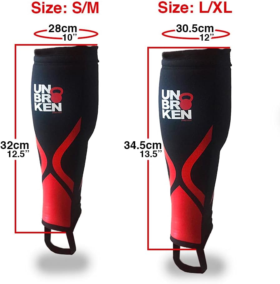 UBK MADE UNBROKENSHOP Cross Fitness Shin Guard Calf Compression Sleeve 7mm - Ideal for Weightlifting, Deadlift, Rope Climb, Box Jumps - Unisex Single Product