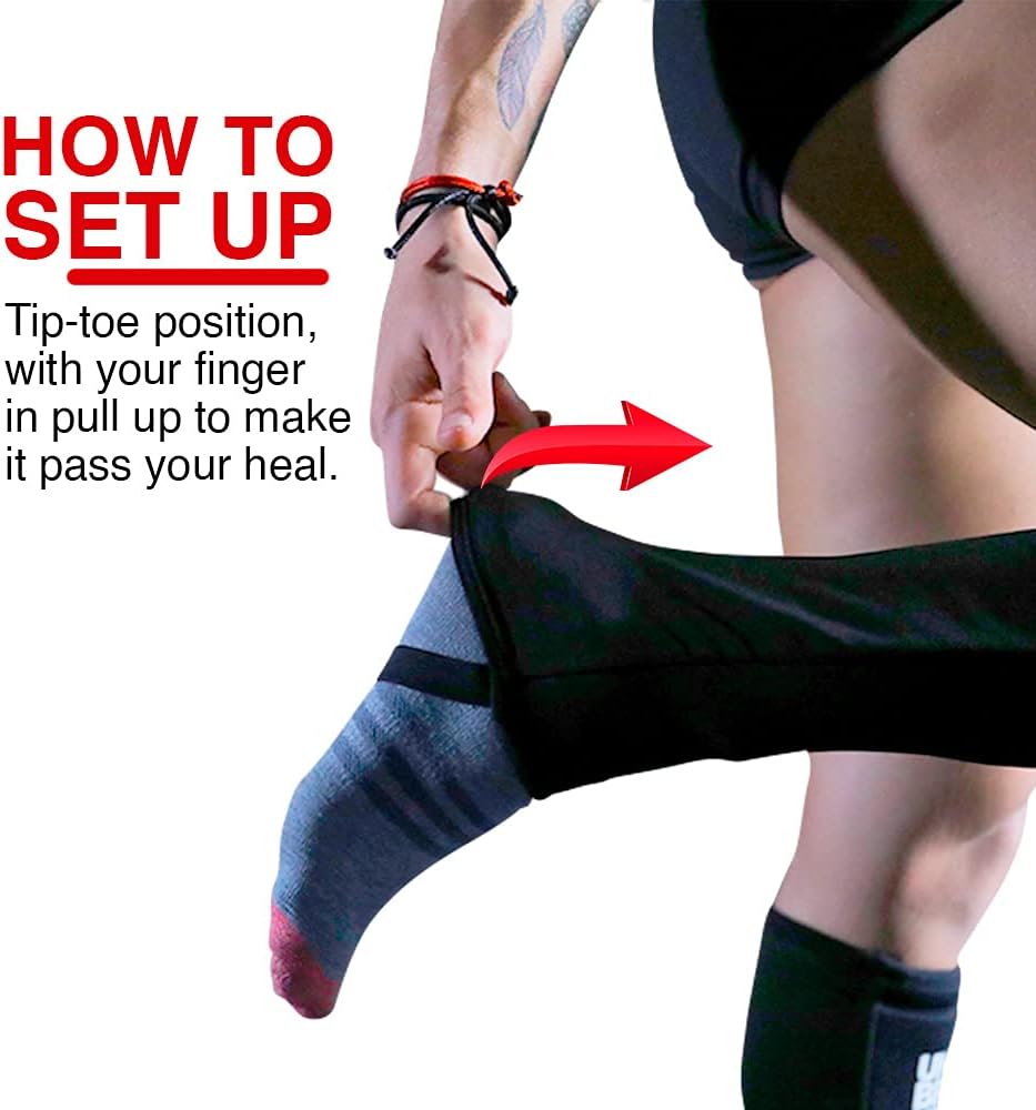 UBK MADE UNBROKENSHOP Cross Fitness Shin Guard Calf Compression Sleeve 7mm - Ideal for Weightlifting, Deadlift, Rope Climb, Box Jumps - Unisex Single Product