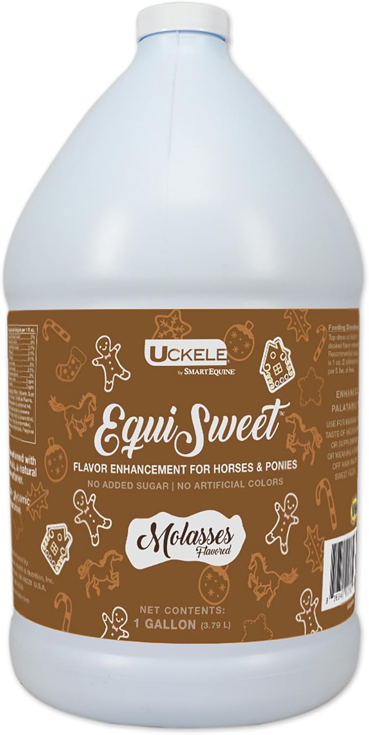 Uckele Equi Sweet Molasses with Stevia - Sugar-Free Liquid for Picky Eaters - 1 Gallon