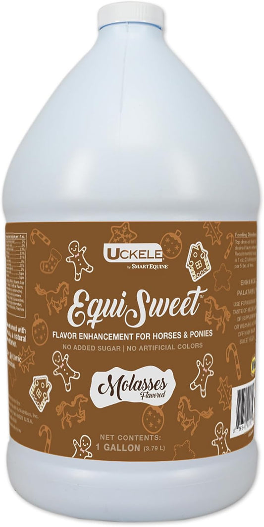 Uckele Equi Sweet Molasses with Stevia - Sugar-Free Liquid for Picky Eaters - 1 Gallon